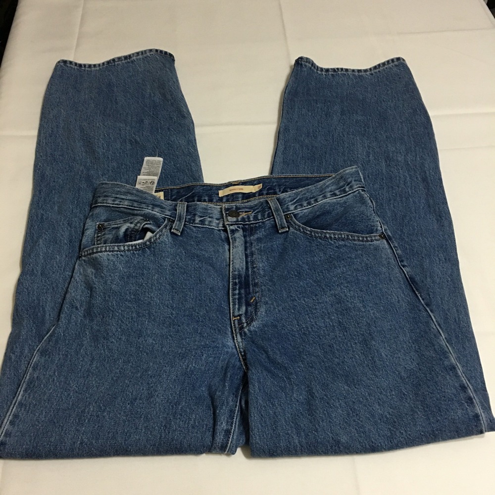 Levi's Baggy Dad Jeans Women Size 27 Blue High Rise Premium Y2K